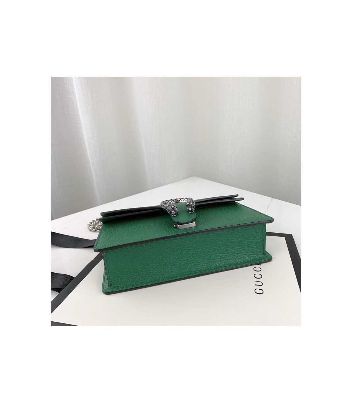 Gucci Dionysus Small Shoulder Bag in Green Leather 25cm