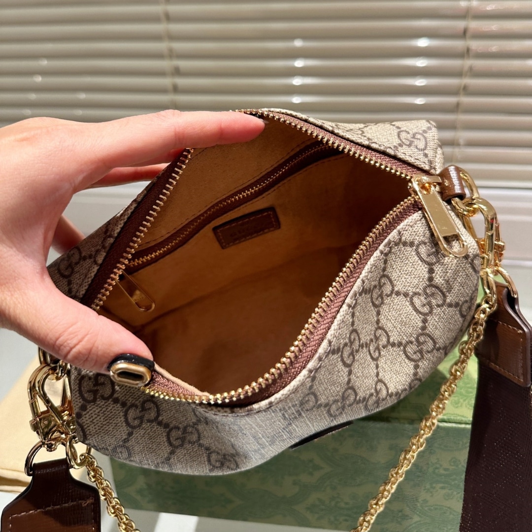 Gucci Counter Gg Printed Single Shoulder Messenger Bag 21Cm