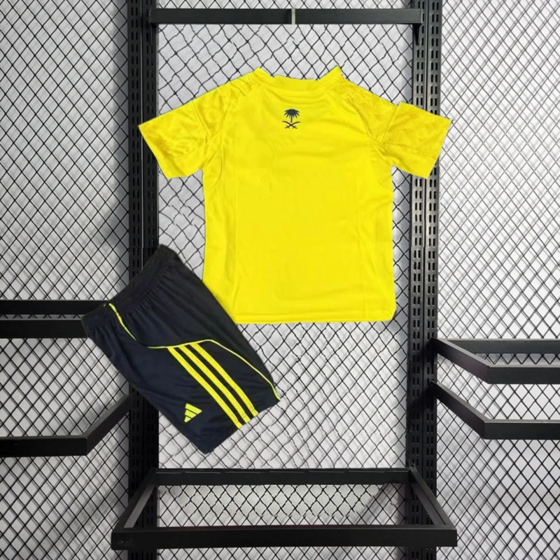 2025-26 Al Nassr Home Kids Football jersey