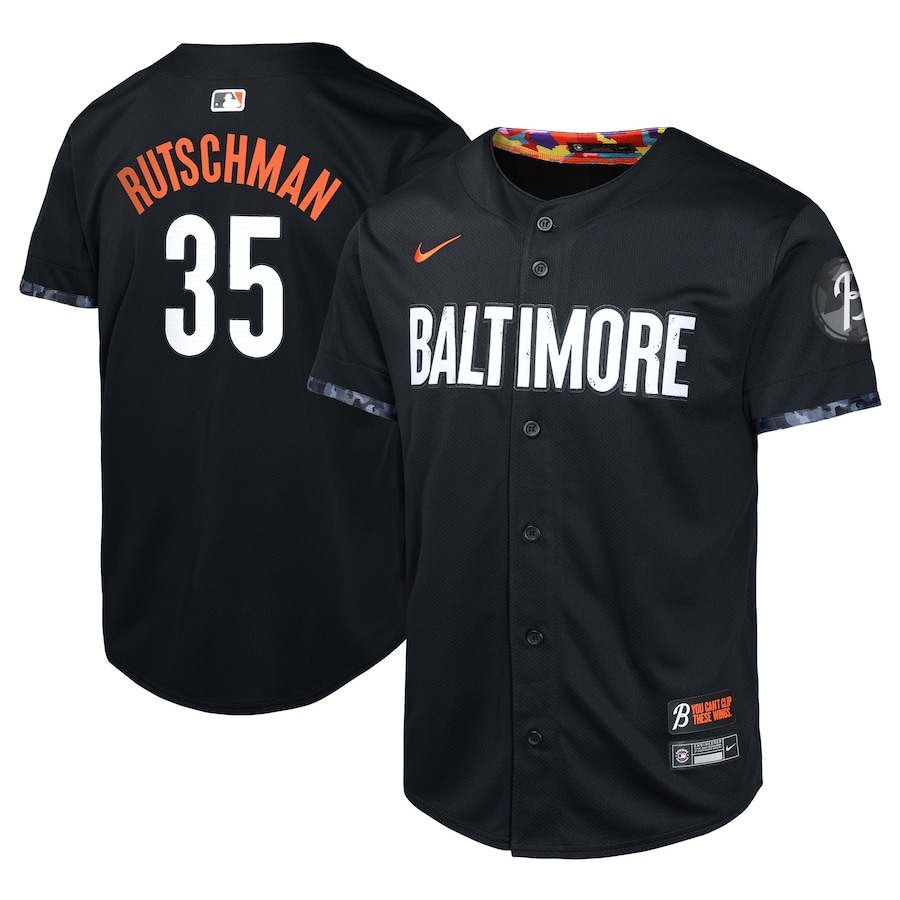 Adley Rutschman Baltimore Orioles Youth City Connect Limited Player Jersey Black