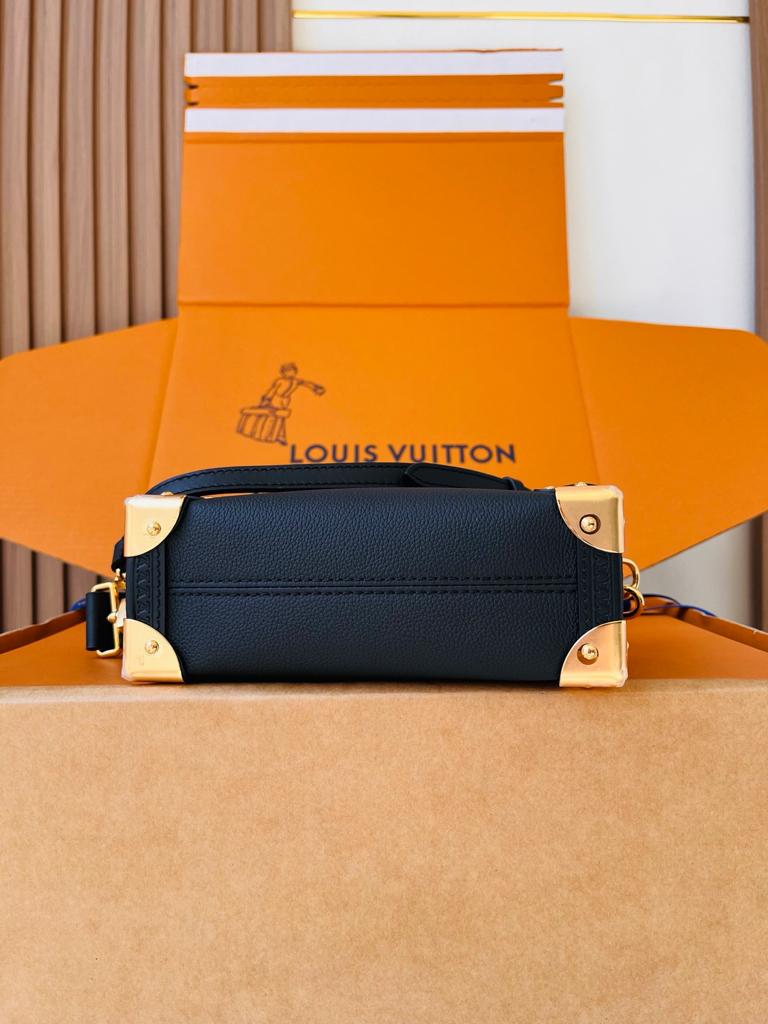 Louis Vuitton PM Side Trunk Bag Black 19cm M23817