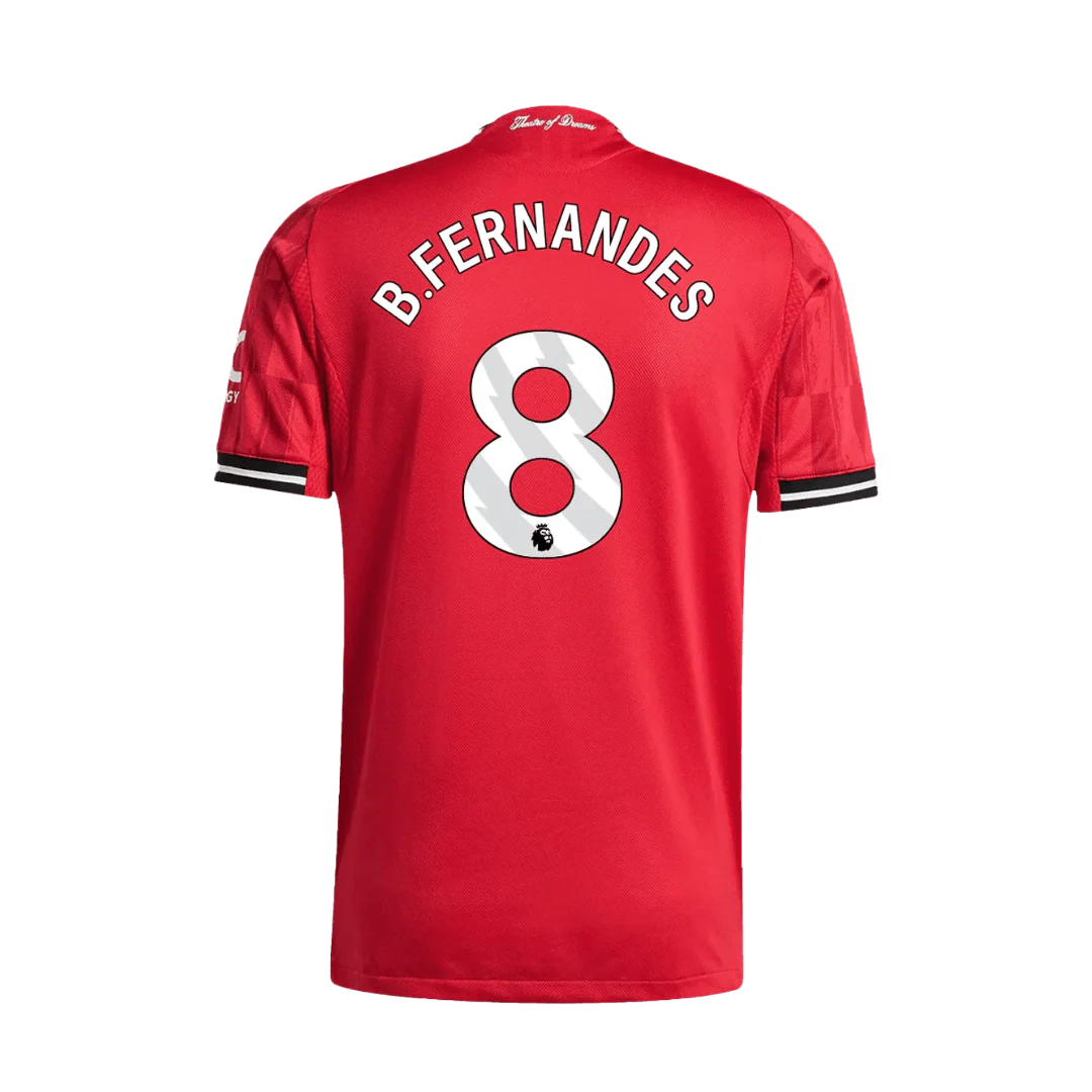 B.FERNANDES #8 Manchester United Home Player Version Soccer Jersey 2025/26