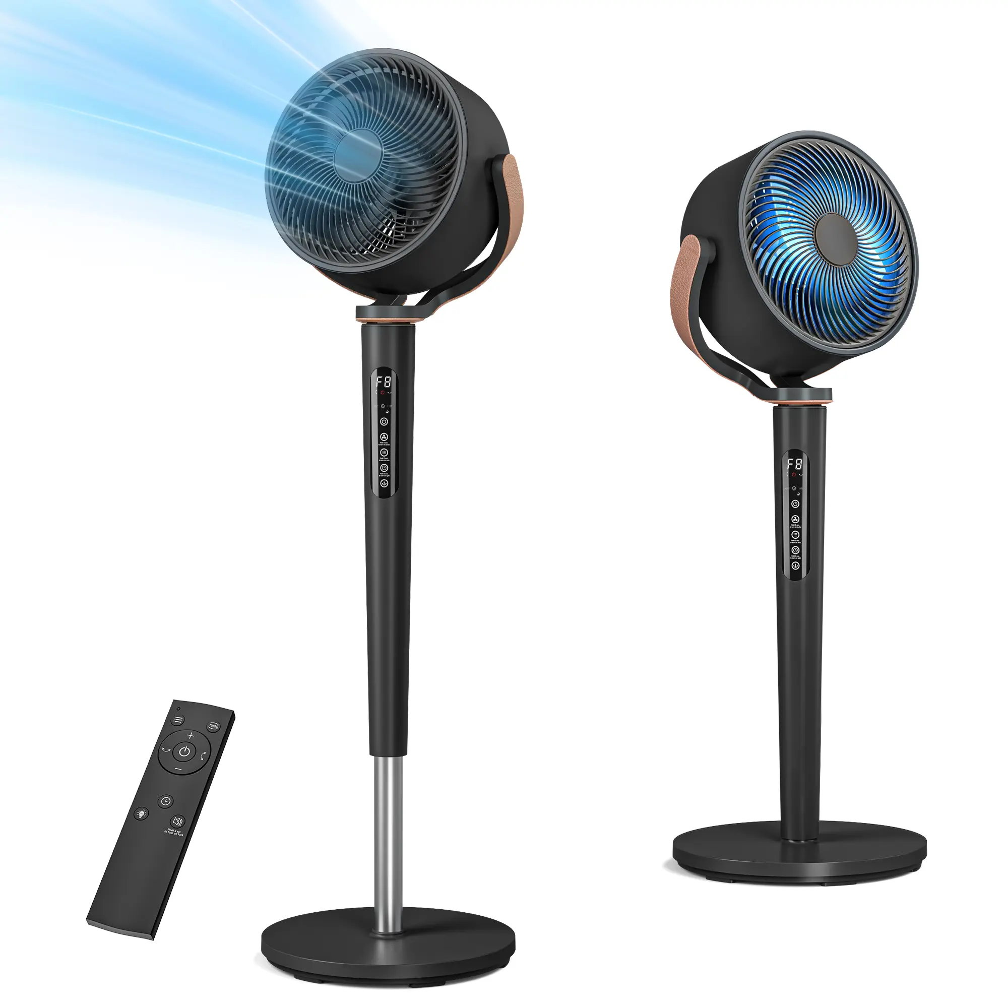 Flash Sale💥[Summervibes]Fan for Bedroom, 120° Oscillating Standing Fans