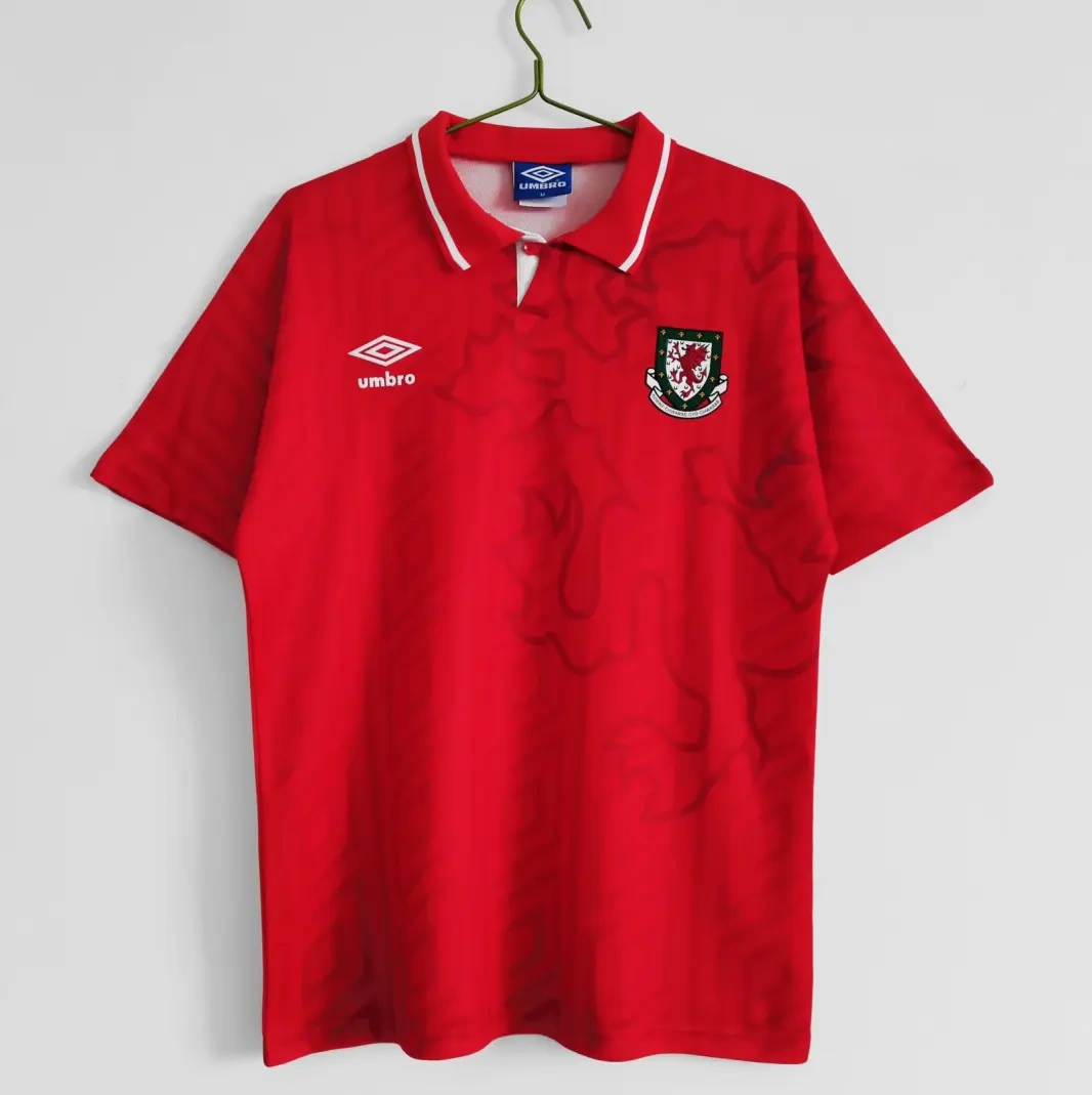 Retro 1992-94 Wales Home retro football jersey