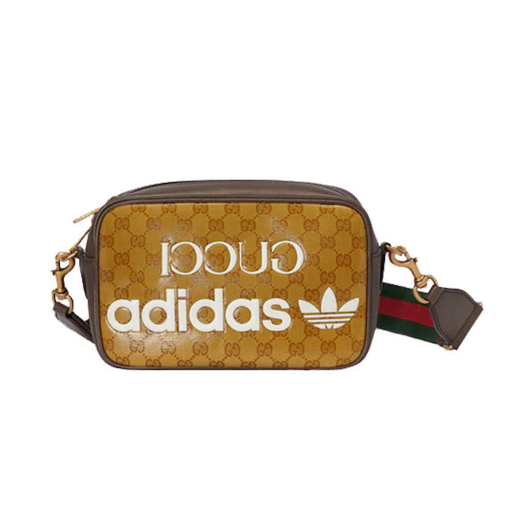 adidas x Gucci Small Shoulder Bag in GG Crystal Canvas
