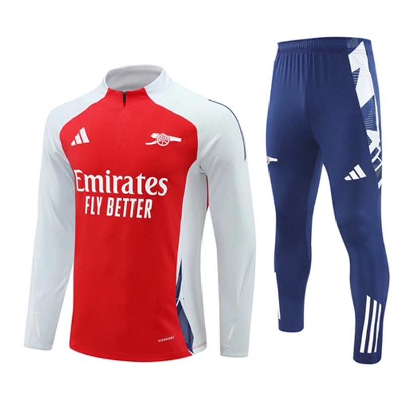 2024-25 Arsenal Red Long Sleeve Training Suit