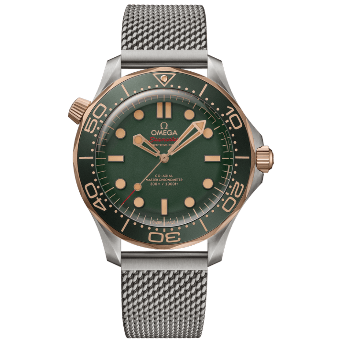 Omega Seamaster 300M Diver's Watch 42mm, Titanium-Bronze Gold with Titanium Bracelet