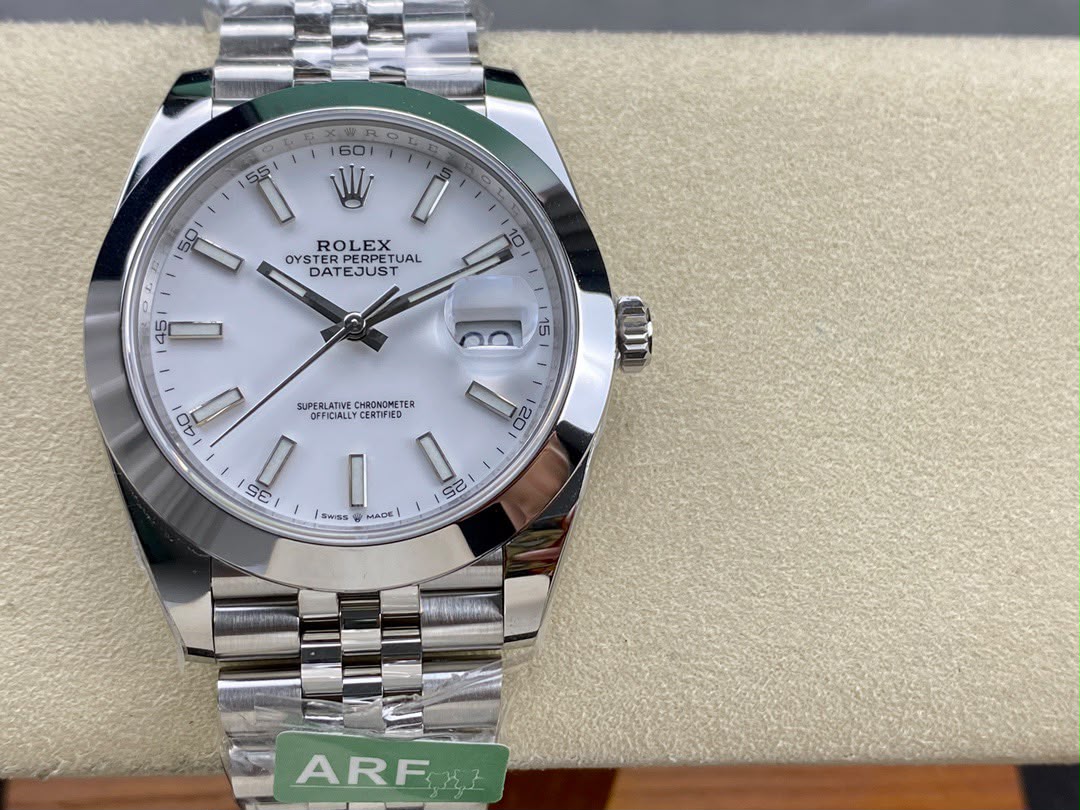 Rolex Datejust 41mm White Dial 126334 Jubilee Flutted