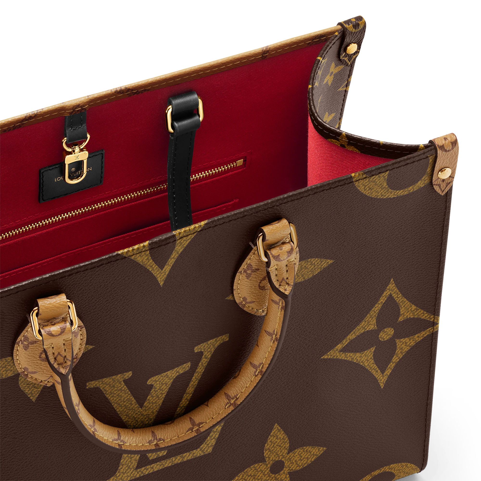 Louis Vuitton On The Go MM Monogram Medium Tote Bag Brown M45321 35cm
