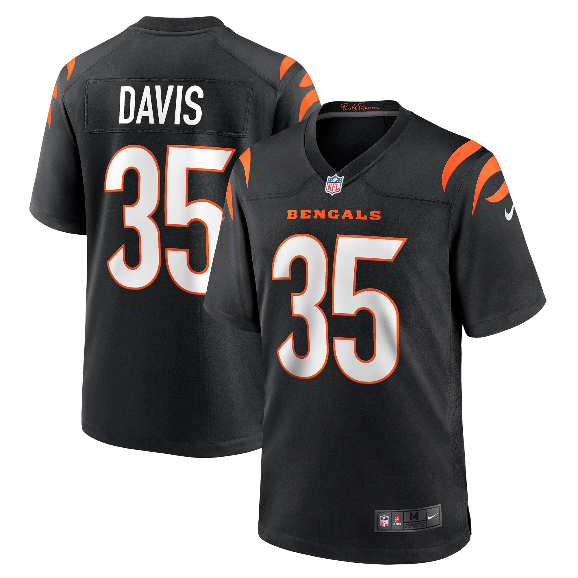 Jalen Davis Cincinnati Bengals Nike Game Player Jersey - Black