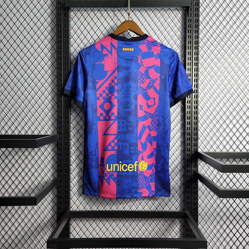 Retro 2021-22 Barcelona 2 Away PEDRI PIQUE DEMBELE MEMPHIS F.DE JONG Football jersey retro