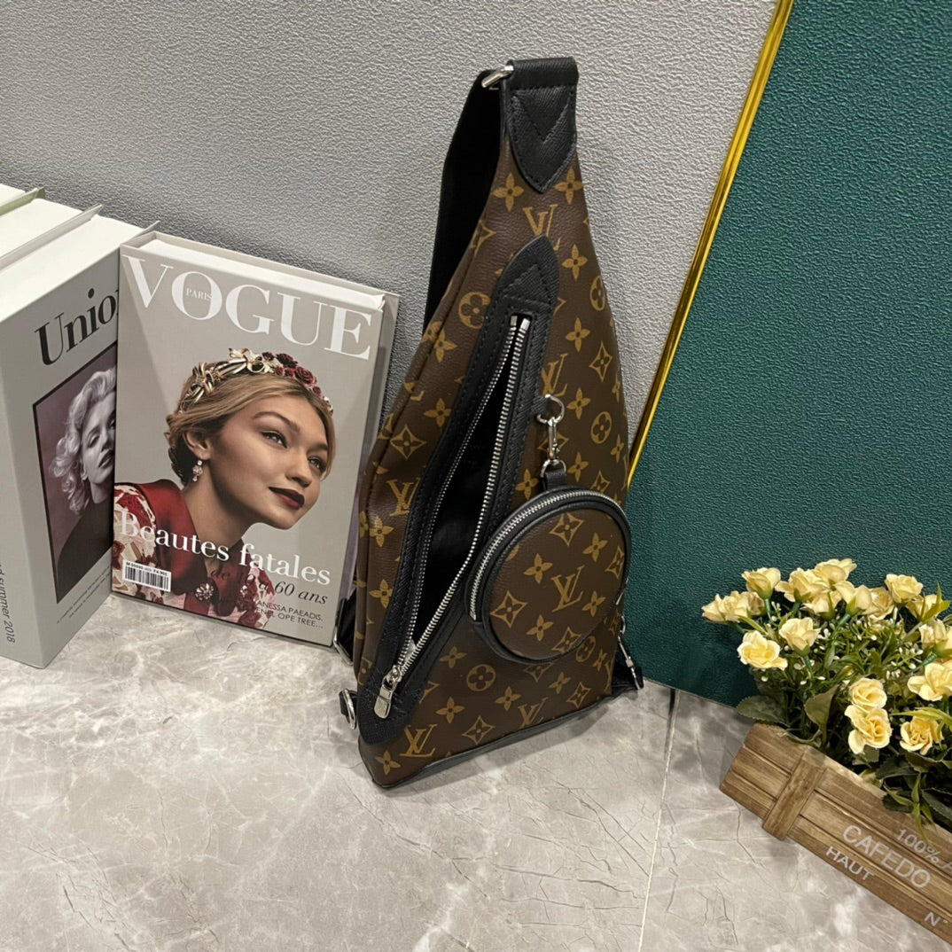 Louis Vuitton Duo Sling Bag Brown 42Cm M30936