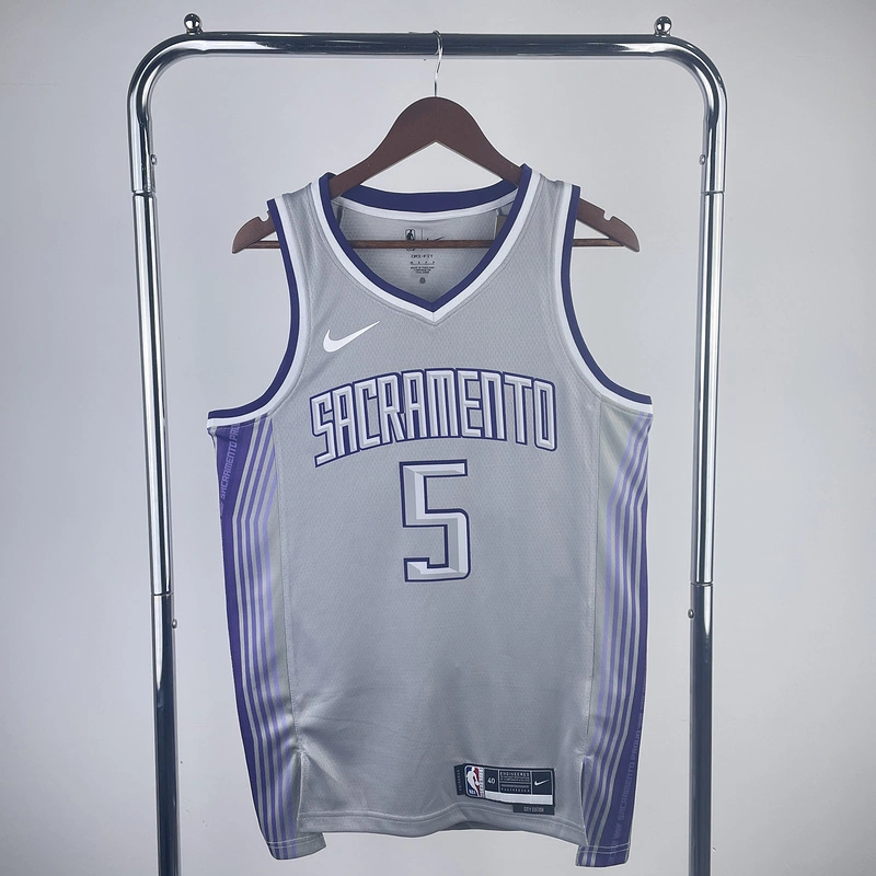 2023 NBA Sacramento Kings 5 Fox Basketball Jersey