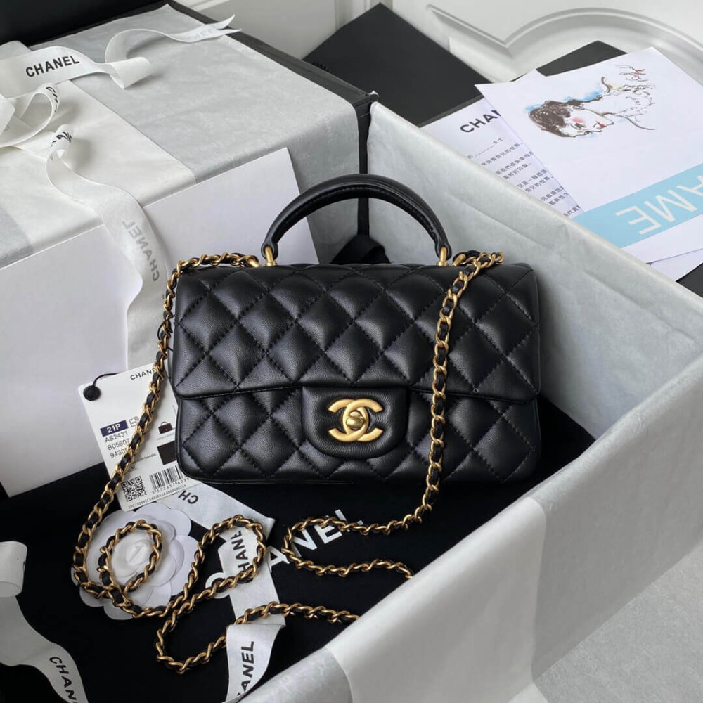 Chanel Mini Flap Bag With Top Handle