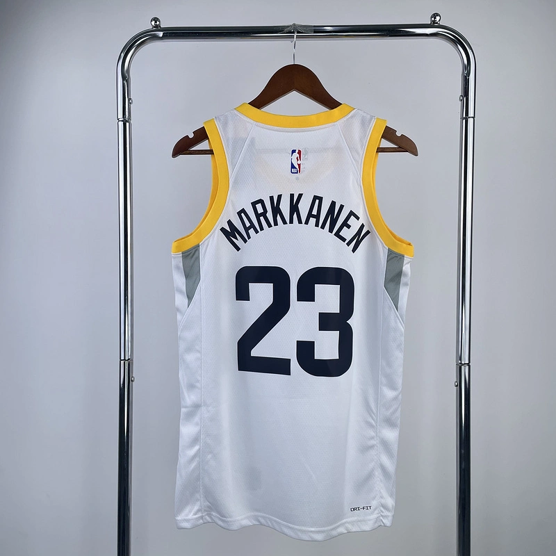 2023 NBA Utah Jazz 23 MARKKANEN Basketball Jersey