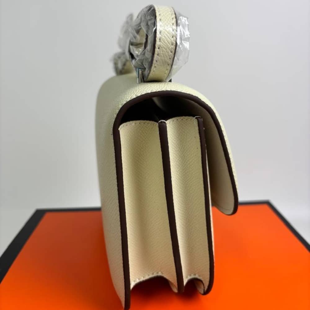 Hermes Constance Swift Silver Hardware Cream 18Cm