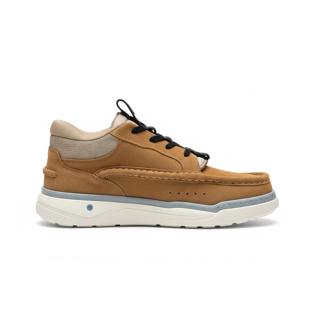 VALENTINO CALFSKIN LEATHER MID-TOP RUNBOOT SNEAKER
