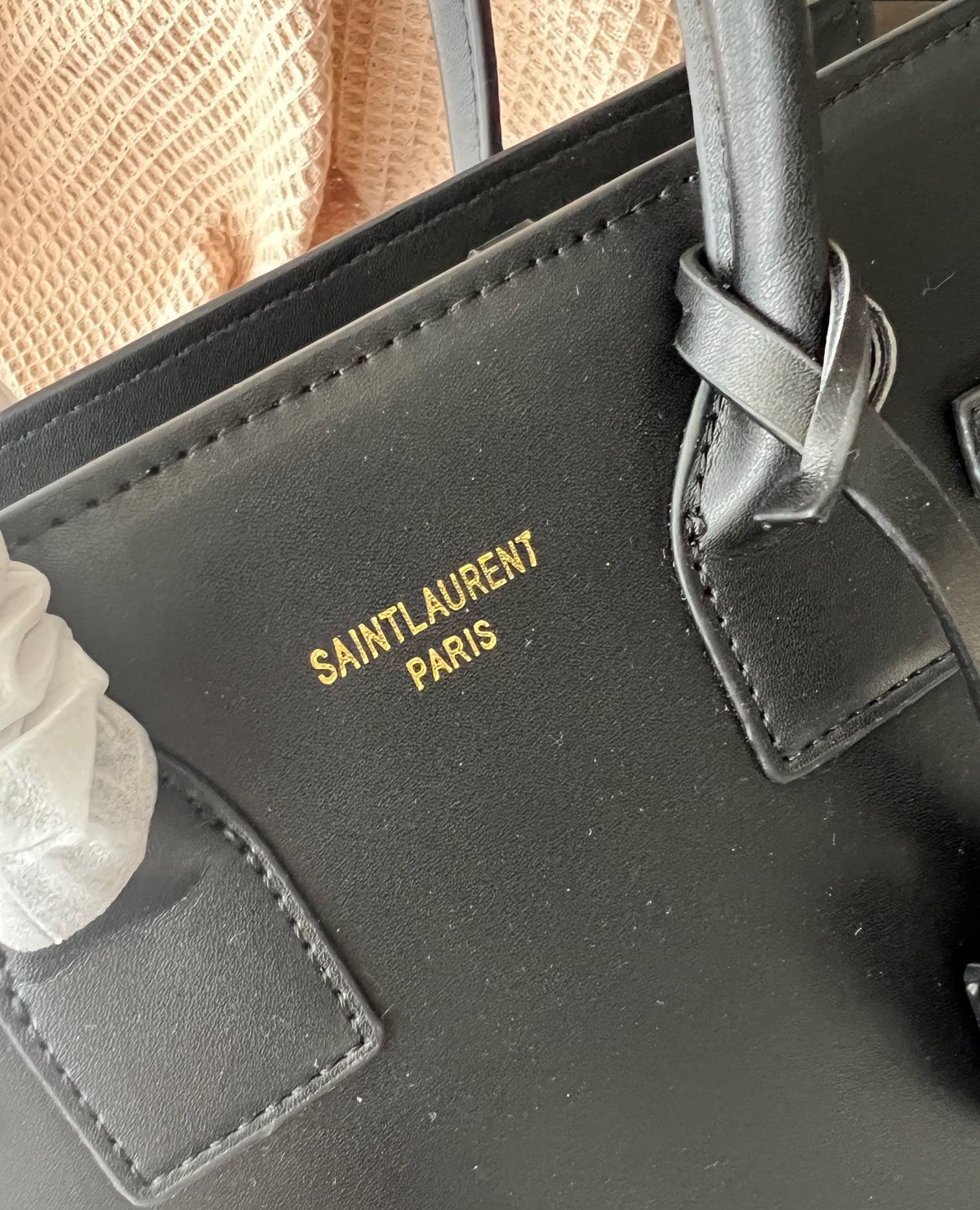 Saint Laurent Sac De Jour Supple Baby In Grained Leather 32Cm Black