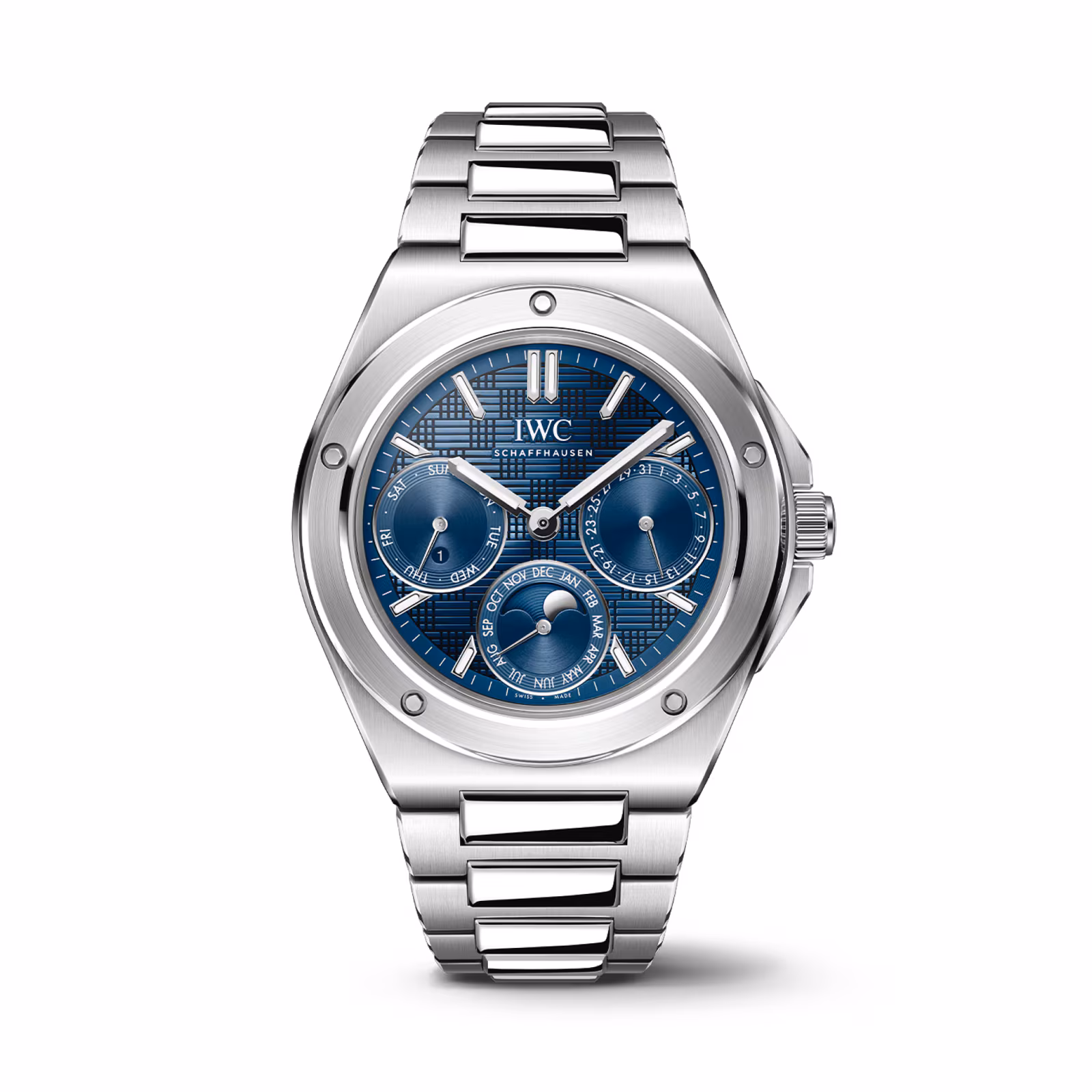 IWC Ingenieur Perpetual Calendar 41mm MensWatch Blue IW344903
