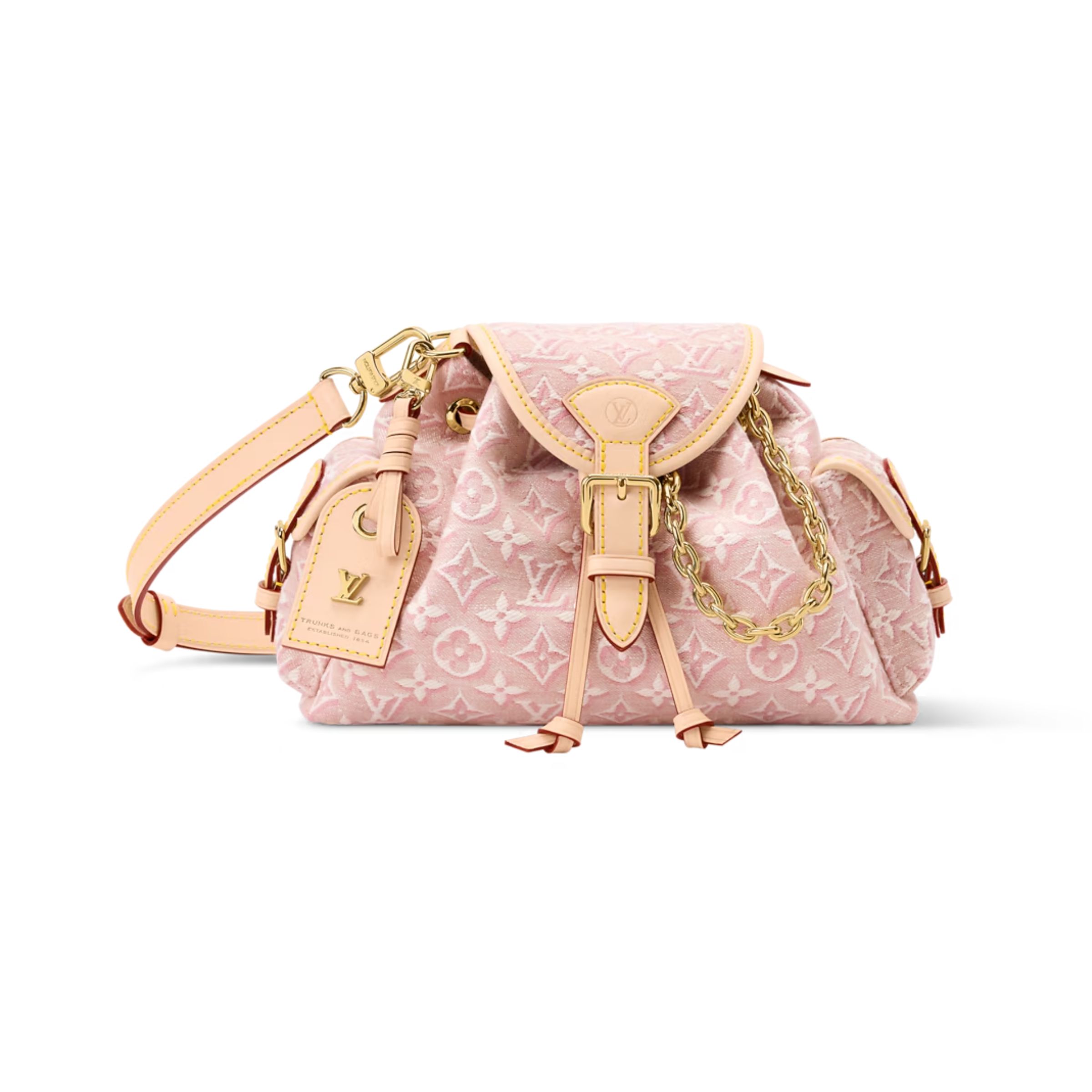 Louis Vuitton Odyssee PM Monogram Emblème Rose Ruban Color 27cm M29974