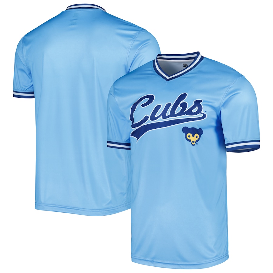 Chicago Cubs Stitches Cooperstown Collection Team Jersey Light Blue