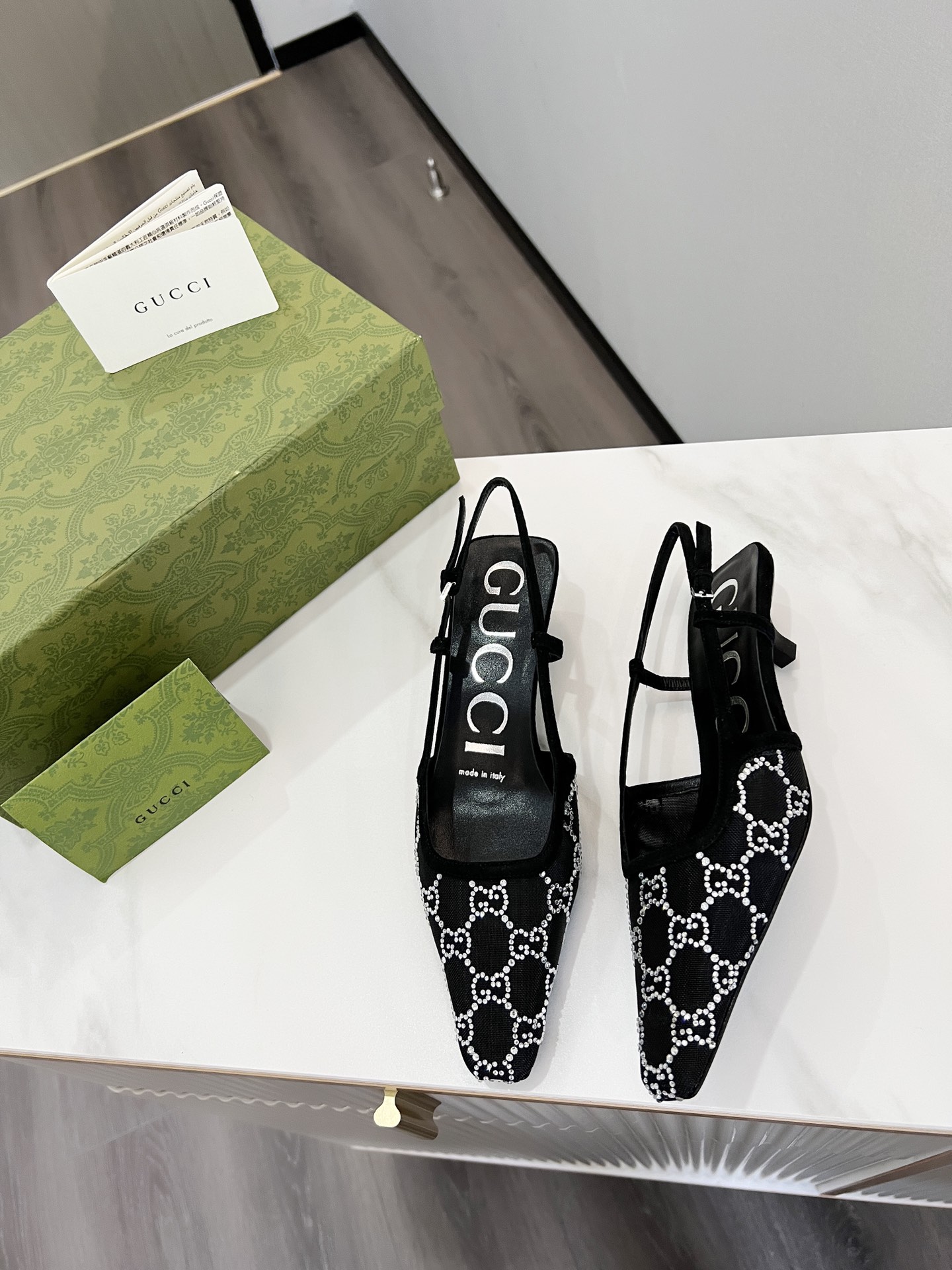 Gucci Women?S Slingback Pump Black ?675829 F13A0 1000