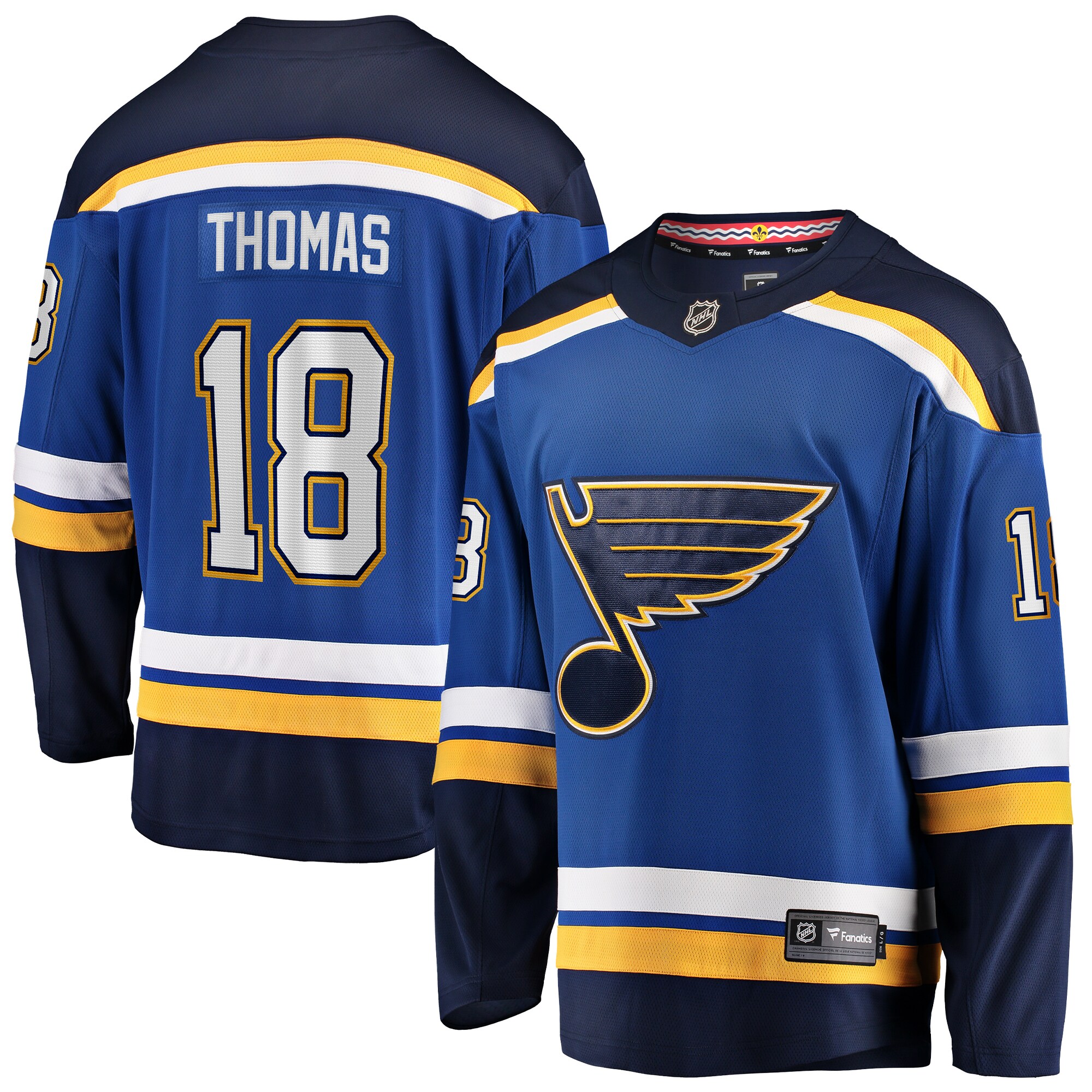 Robert Thomas St. Louis Blues Fanatics Home Breakaway Player Jersey – Blue