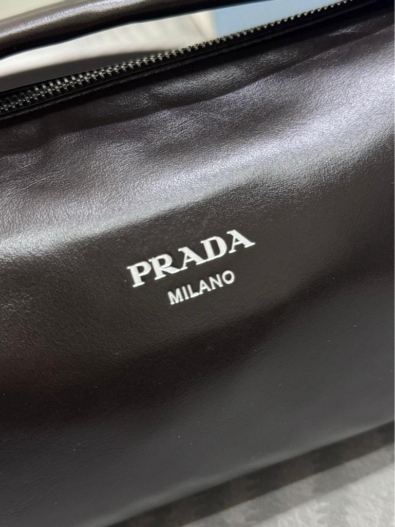 Prada Classic Leather Shoulder Bag 24cm
