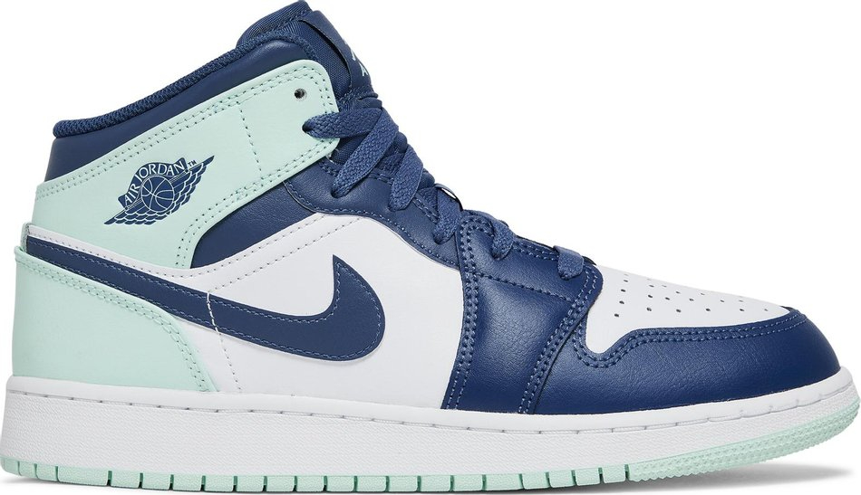 Air Jordan 1 Mid GS Blue Mint 554725-413