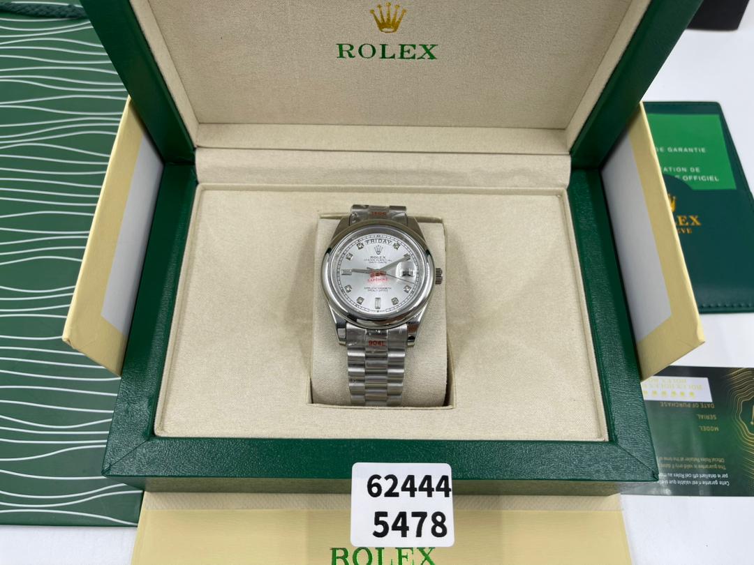 Rolex Day-Date II 41mm Silver Dial 218239