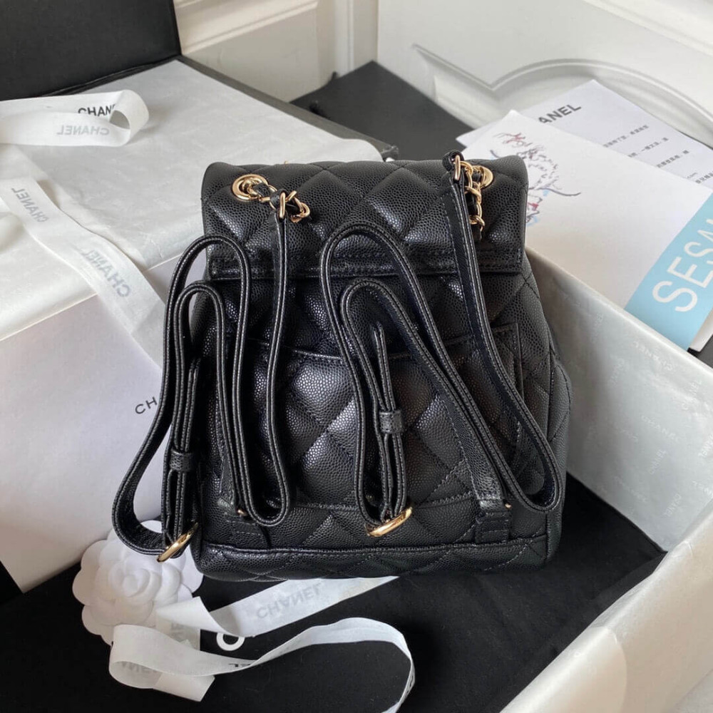 Chanel Small Backpack Grained Calfskin