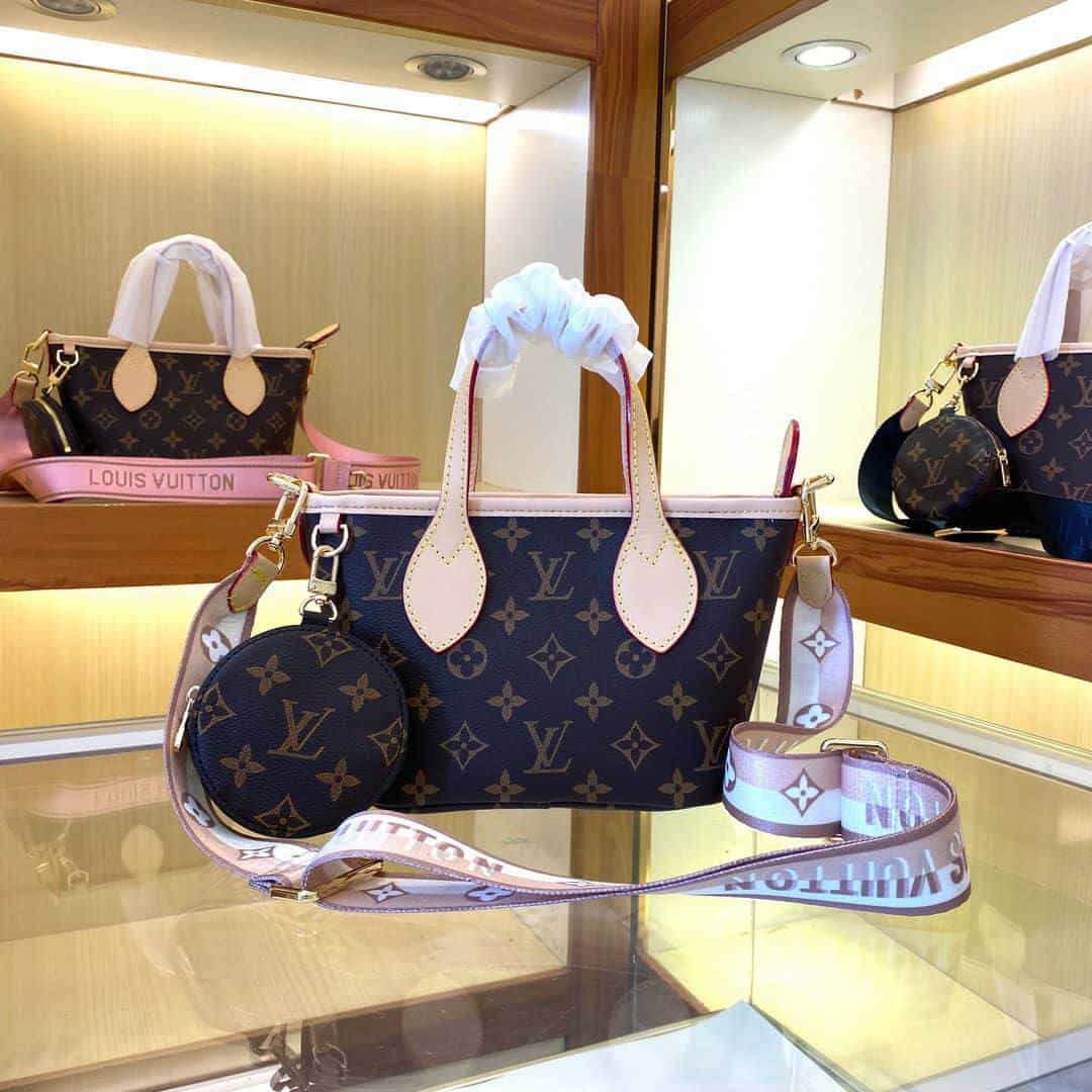 Louis Vuitton Neverfull BB Monogram Canvas Beige 25Cm M46705