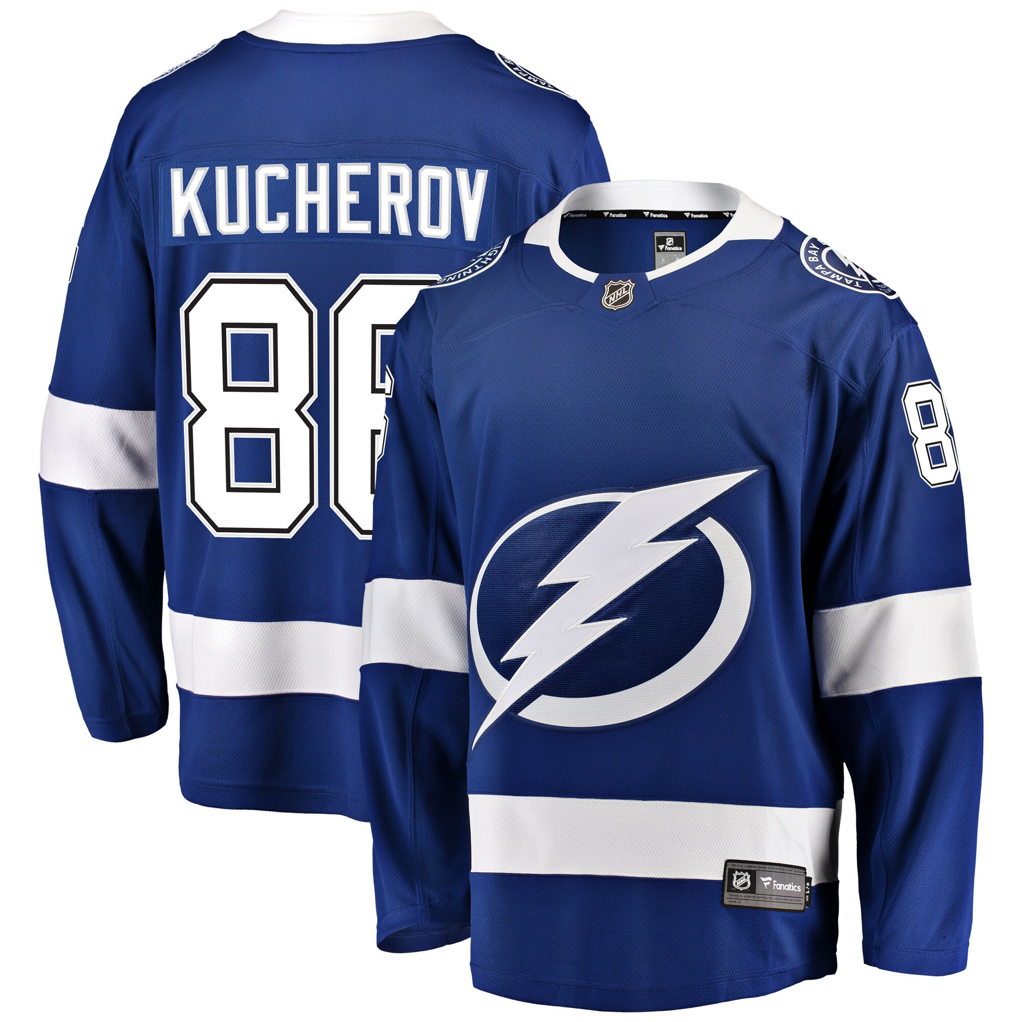 Nikita Kucherov Tampa Bay Lightning Fanatics Home Breakaway Player Jersey – Blue