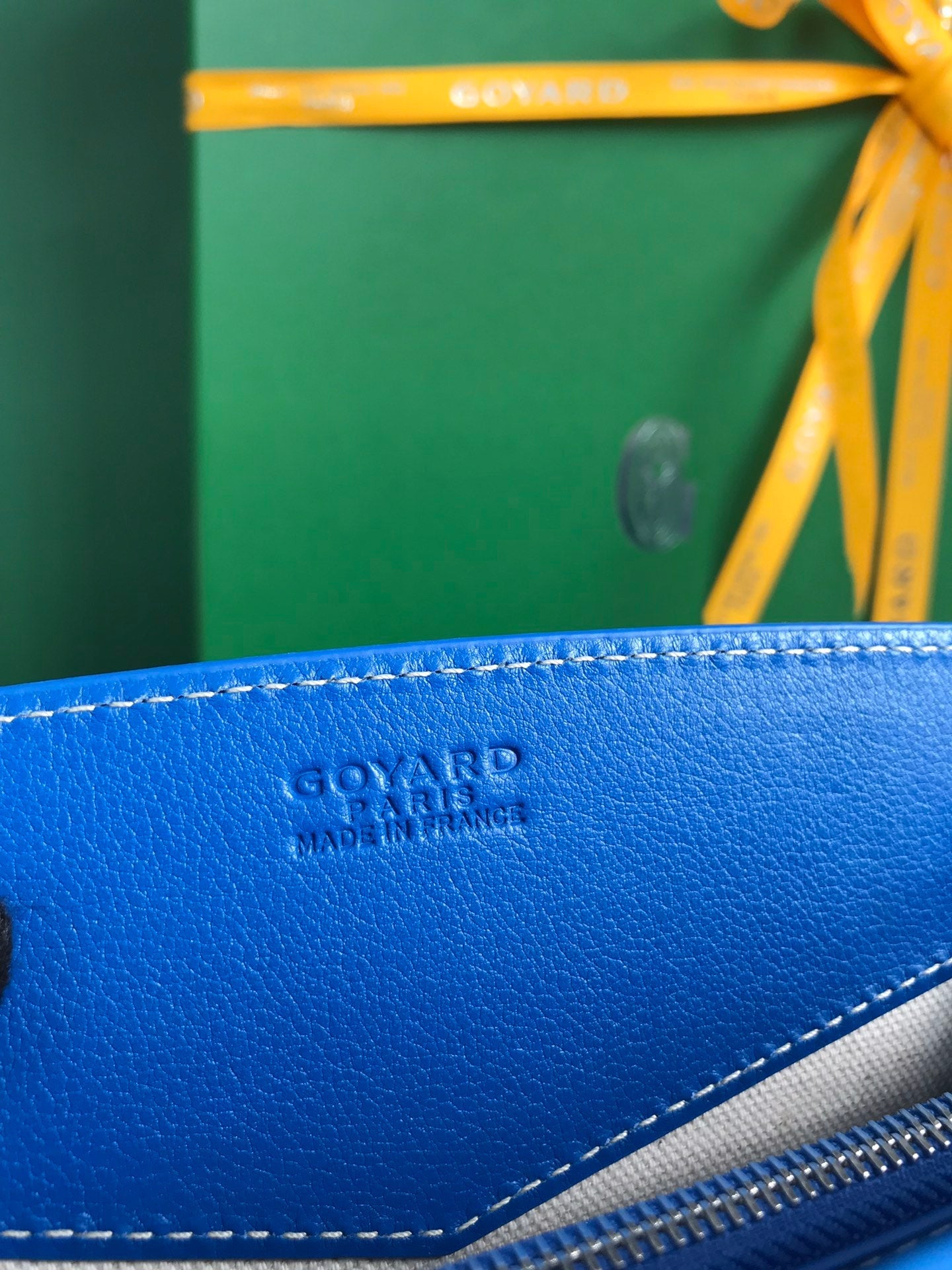 Goyard Rouette Structuré Mini Bag 21 Sapphire Blue Goyardine Canvas And Calfskin