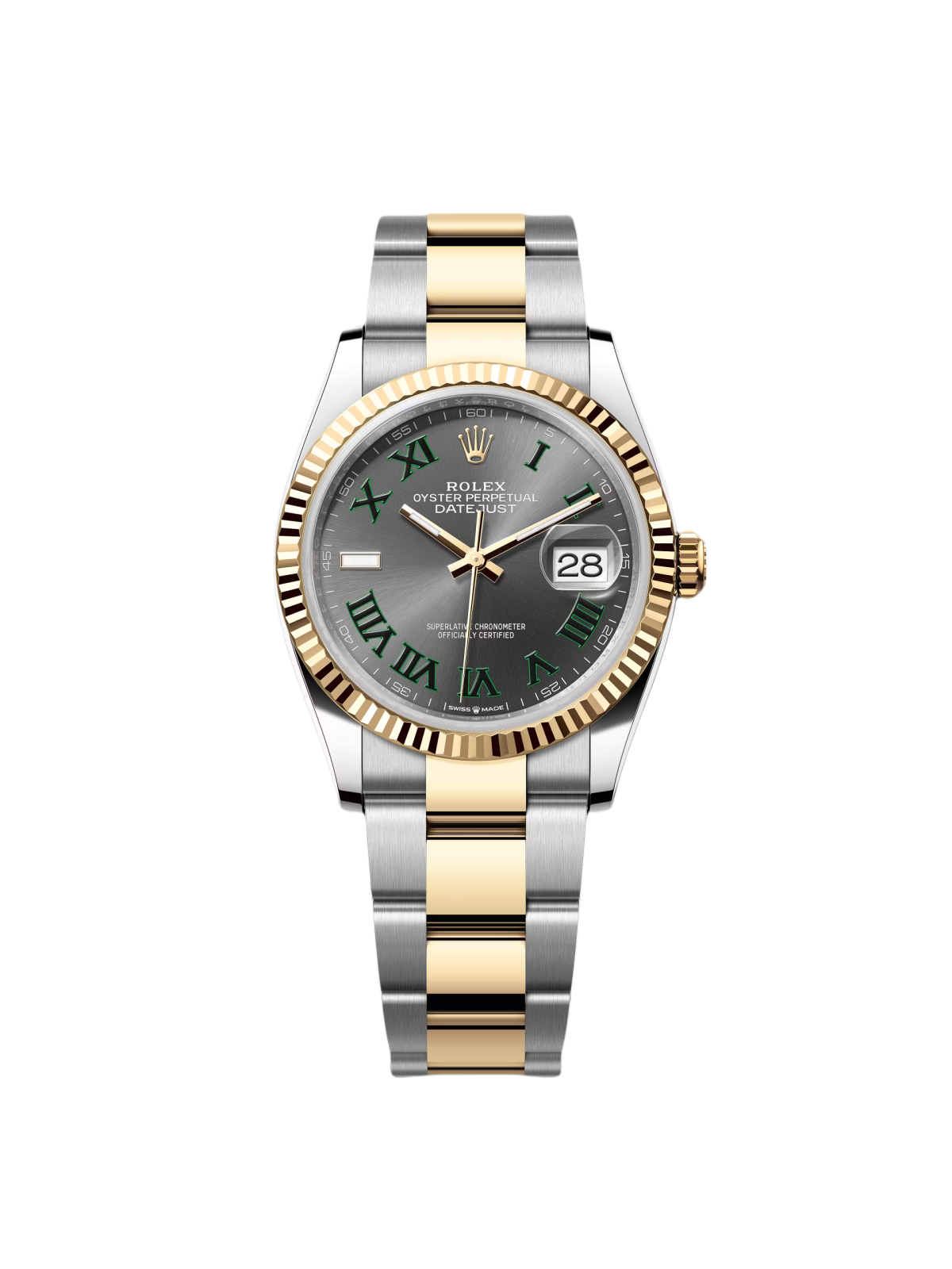 Rolex  Datejust 36mm 126233 Wimbledon Slate Dial Oyster Bracelet Watch
