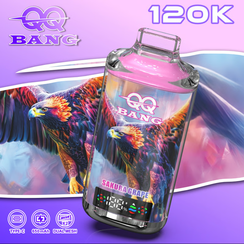 QQ BANG 120K Puffs Prefilled Hookah Vape |  Rechargeable