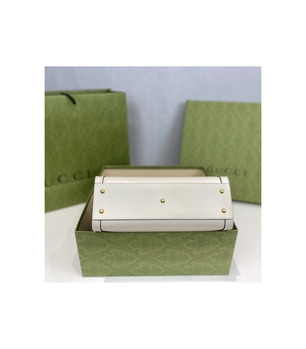 Gucci Diana Small Tote Bag White