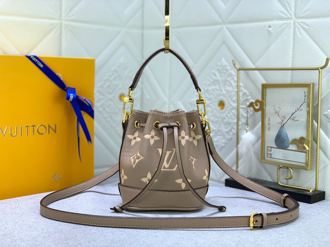 Louis Vuitton Nano No  Tourterelle Gray 16Cm