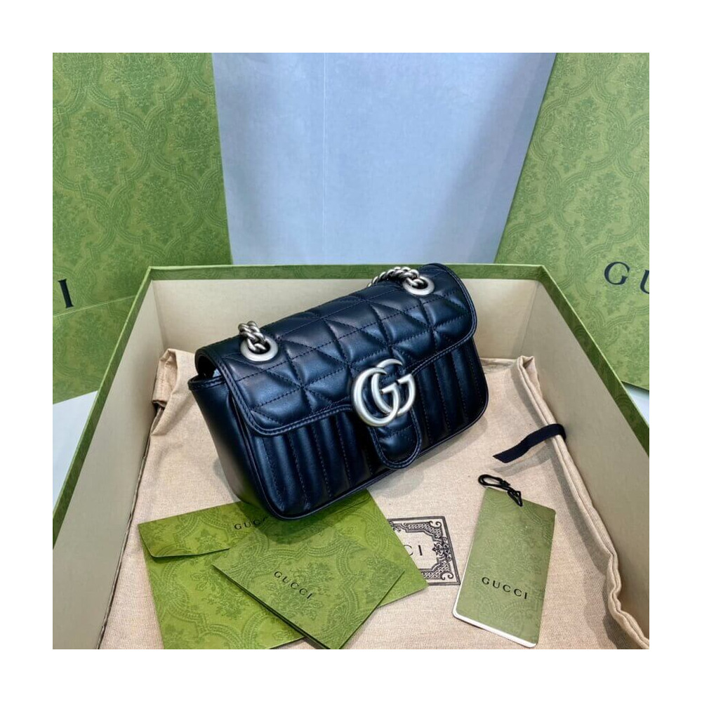 Gucci GG Marmont Mini Shoulder Bag Black