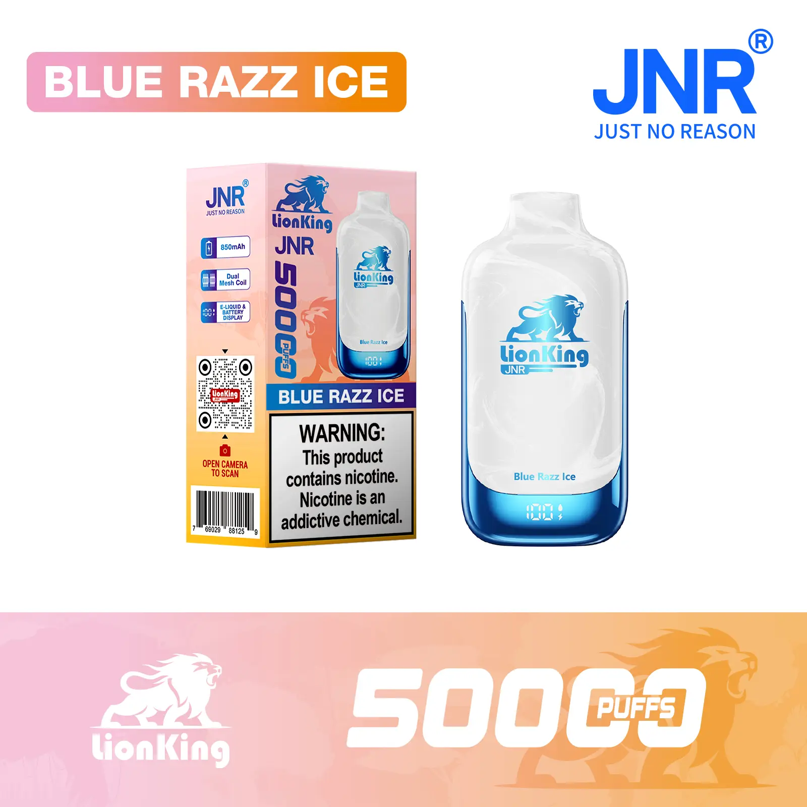 JNR Lion King 50000 Puff Disposable Vape