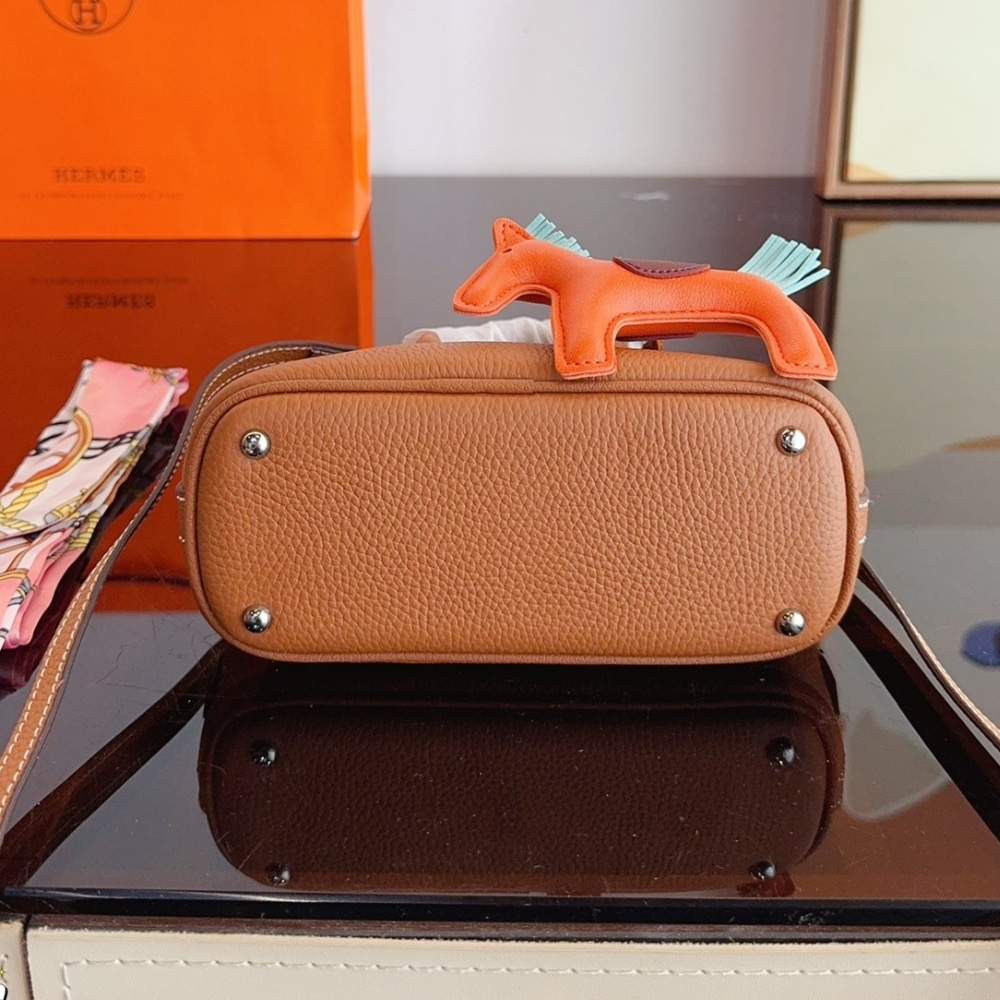 Hermes Bolide 1923 Mini Bag Leather Brown 18Cm H075180CK37