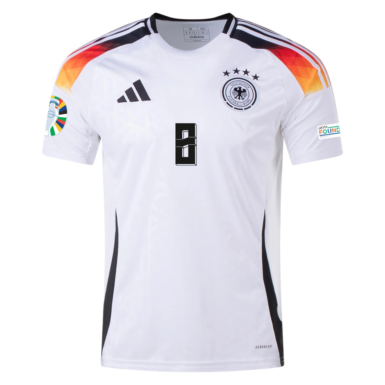 Germany 2024 Home Kroos UEFA Patch Jersey
