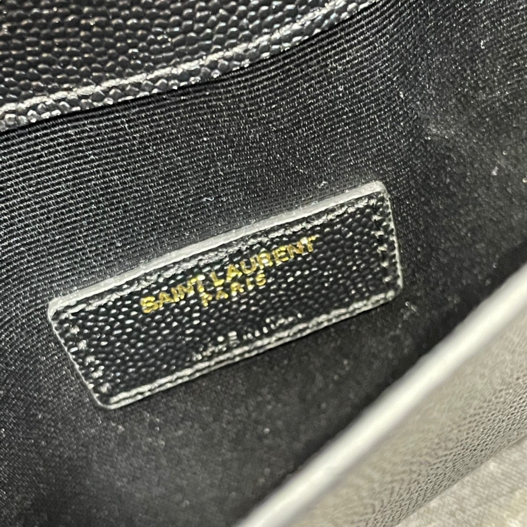 Saint Laurent Uptown Pouch In Grain De Poudre Embossed Leather