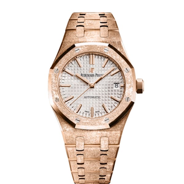 Audemars Piguet Royal Oak Frosted Gold, Silver dial, 37mm 15454OR.GG.1259OR.01