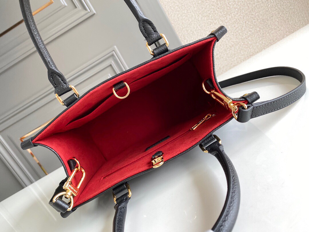 Louis Vuitton Sac À Main On The Go Pm Noir Beige M45659 25cm
