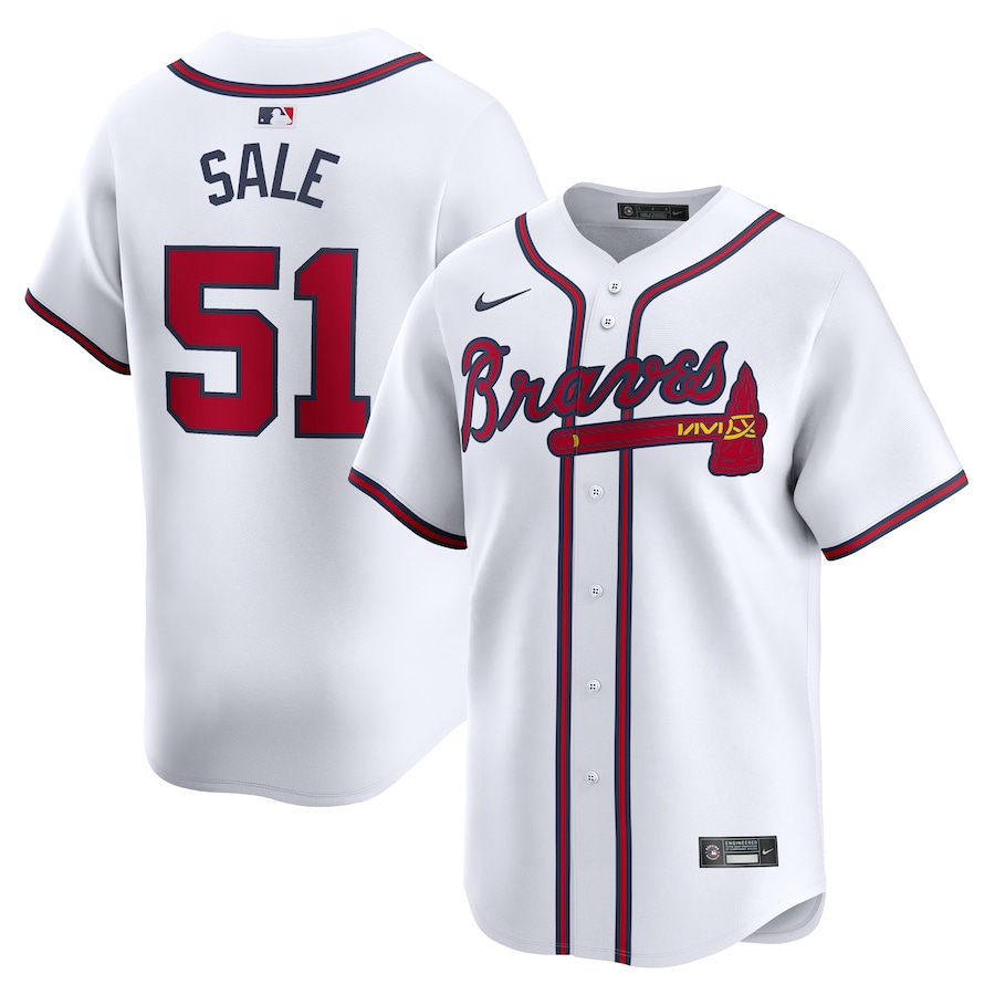 Chris Sale Atlanta Braves Home Limited Player Jersey White