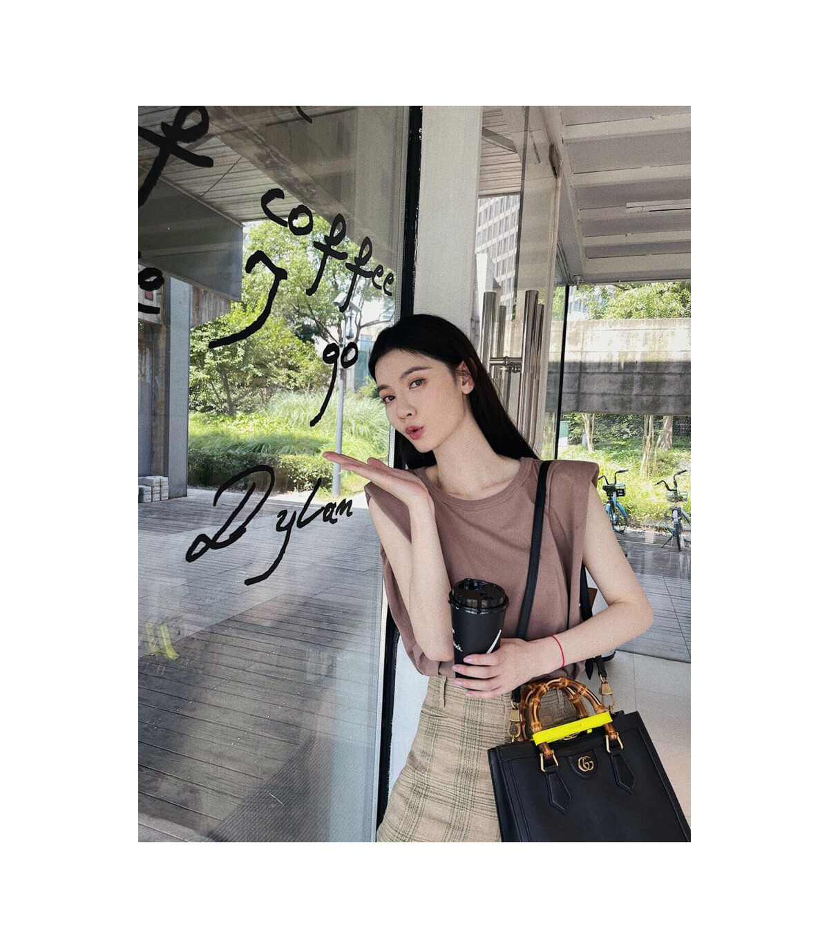 Gucci Diana Small Tote Bag Black