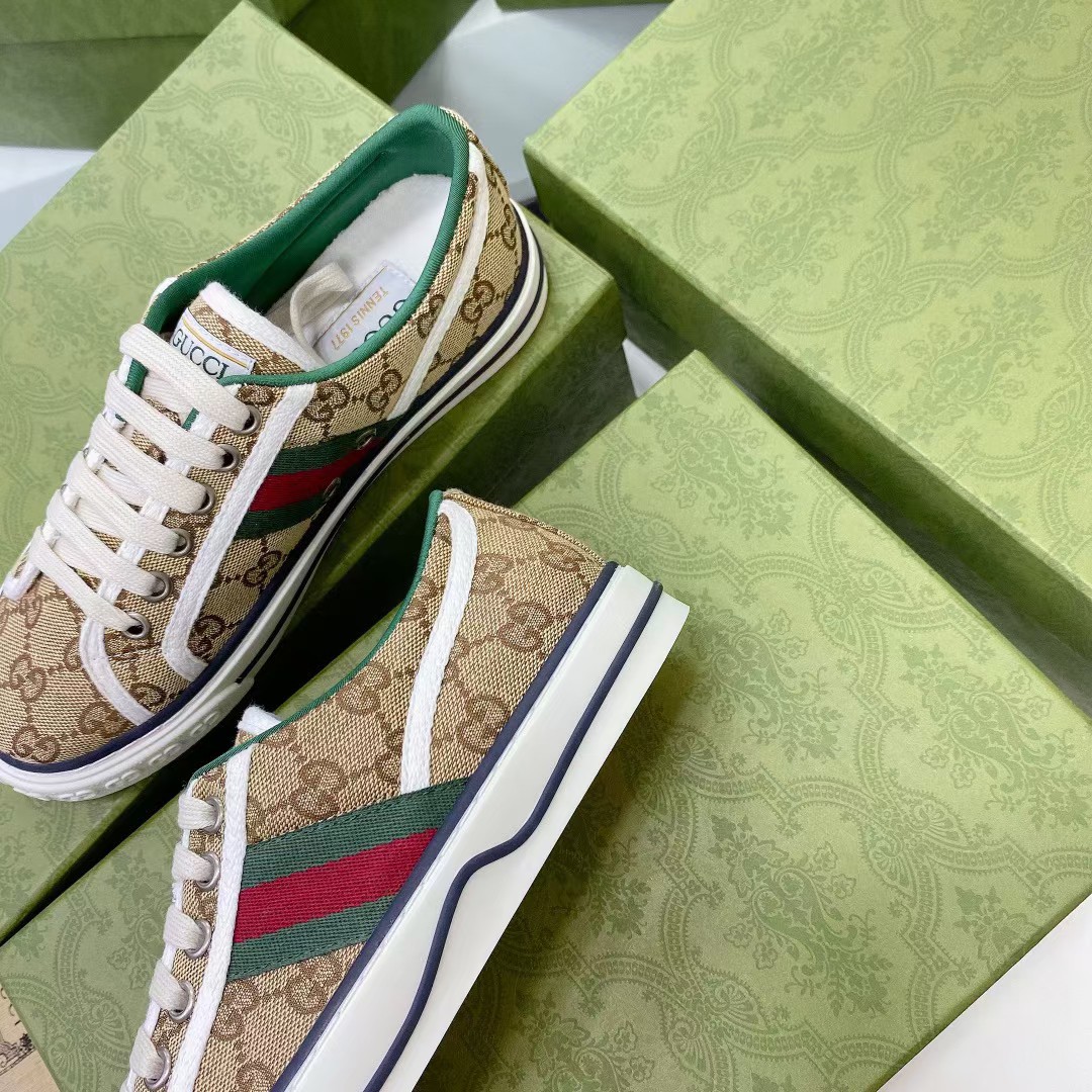 Gucci Tennis 1977 Sneaker Beige Abony 606111 Hvk20 9766