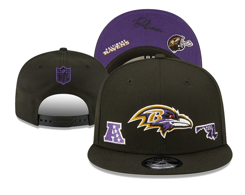Baltimore Ravens Adjustable black cap-1996
