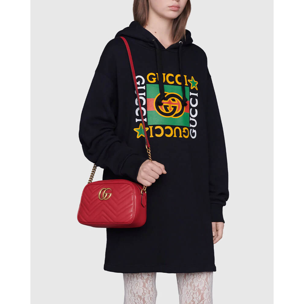 Gucci GG Marmont Small Shoulder Bag Red
